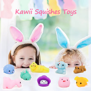 YIHONG 72 Pcs Kawaii Squishies,Mochi Squishy Toys for Kids Party Favors, Class Prize, Birthday Gift, Goodie Bag