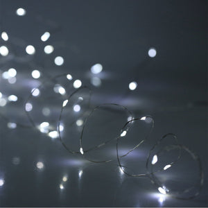 YIHONG 4 Set String Lights Battery Operated Fairy Lights Waterproof 8 Modes 16.4FT 50 LED String Lights Twinkle Fairy Lights with Remote Timer for DIY Bedroom Wedding Easter Party Decor-Daylight White